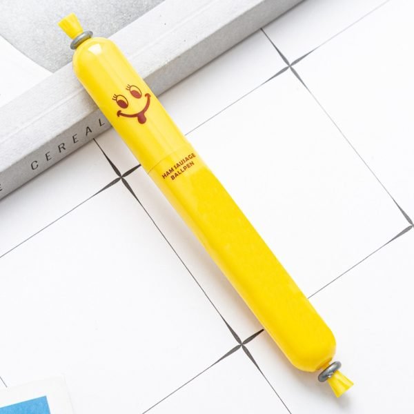 Plastic Sausage Shape Balloint Pen with Custom Logo - Image 3