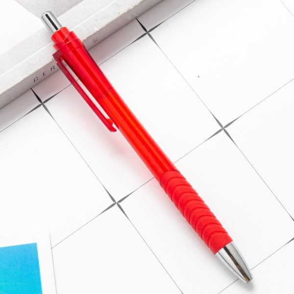 Clear Business Plastic Ballpoint Pen with Coustom Logo - 图片 3