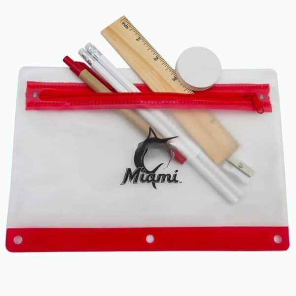 PVC Transparent Zipper Pen Case Combo Set - Image 3