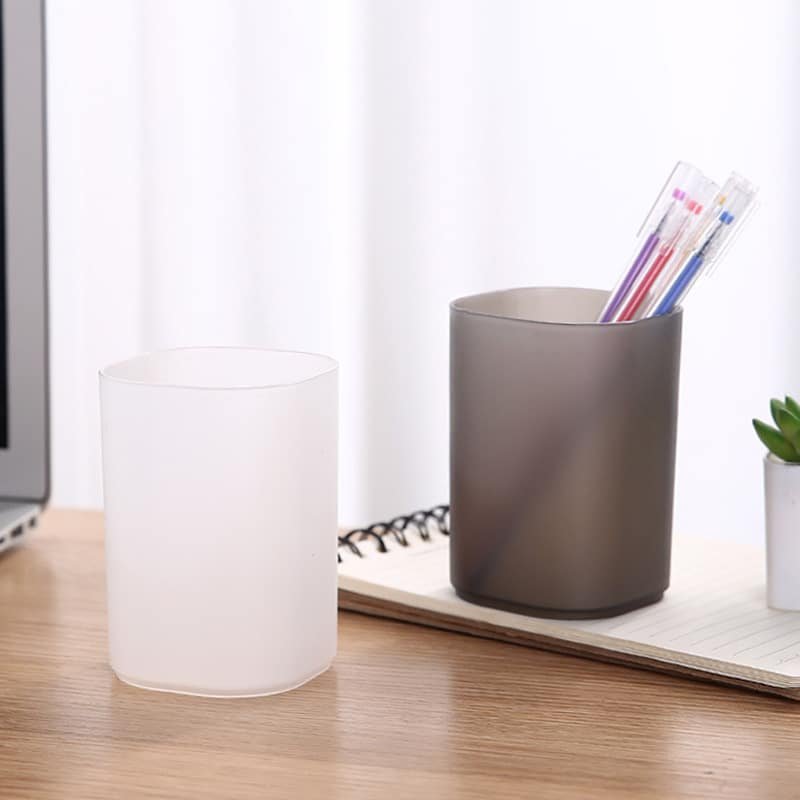 Transparent Round Desktop Pen Container - Image 3
