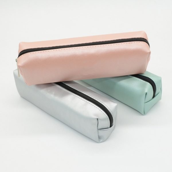 Simple PU Square Pencil Pouch - Image 3