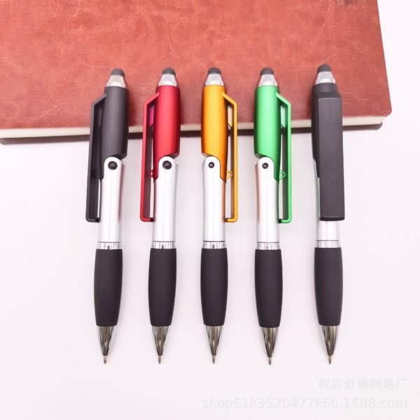 Woodgrain Coil Note Book with Colorful Sticky Notes - 图片 3
