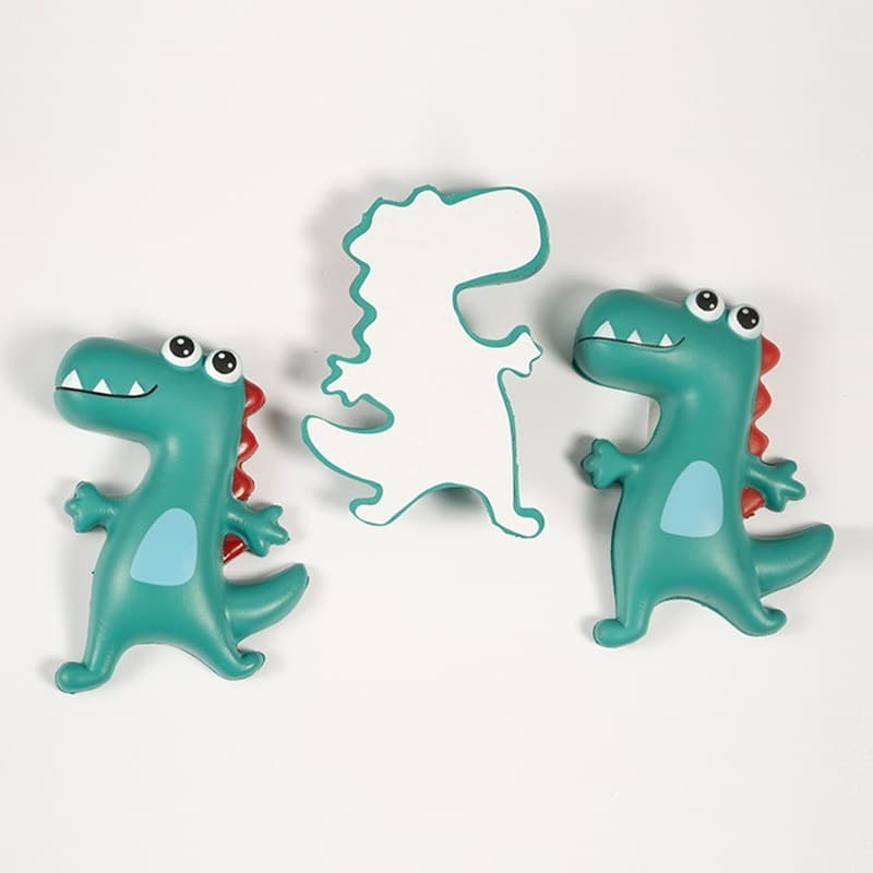 Squishy Small Dinosaur Stress Ball Refrigerator Sticker - 图片 3