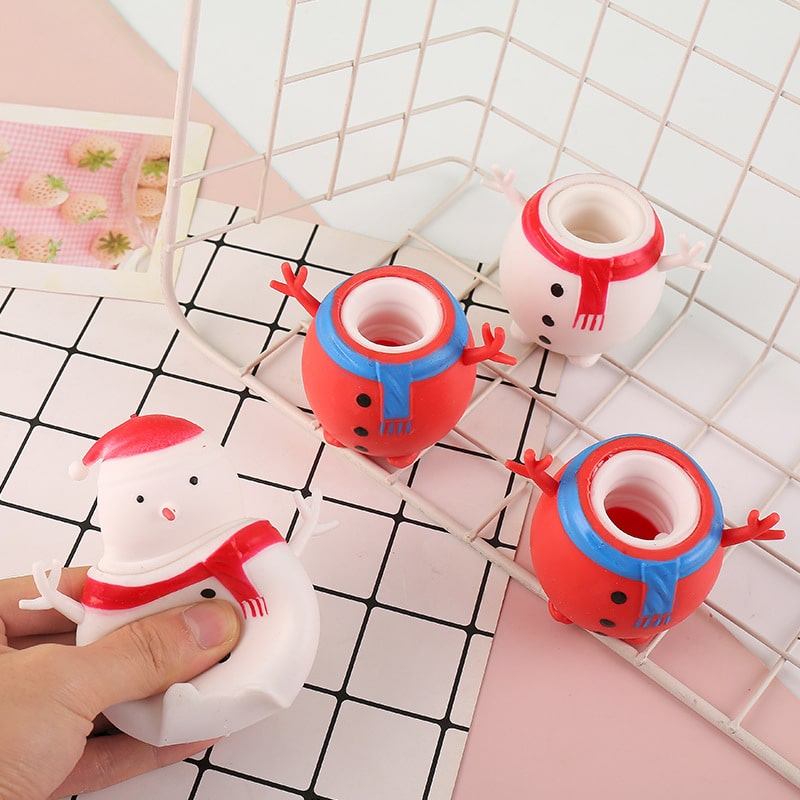 Snowman Squishy Stress Ball - 图片 3
