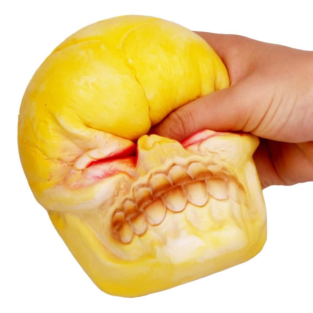 Foam Slow Rebound Skull Prank Toy Stress Ball - 图片 3