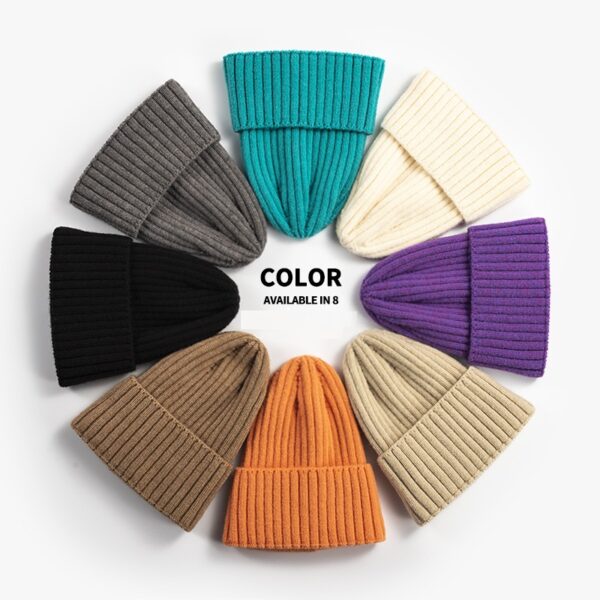 Outdoor Thickened Warm Woolen Beanie - 图片 3