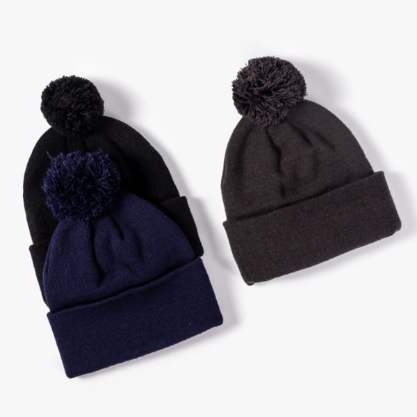 Knitted Ball Cap With Ear Protection - 图片 3