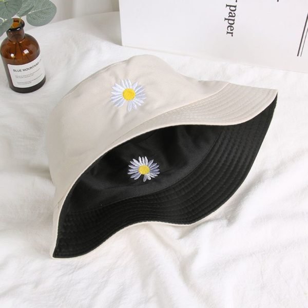 Cotton Embroidered Fisherman Cap Sunshade Sunscreen - 图片 3