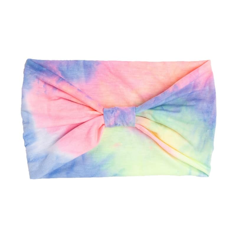 Handmade Tie-Dye Double Layer Extra Wide Headband - 图片 3