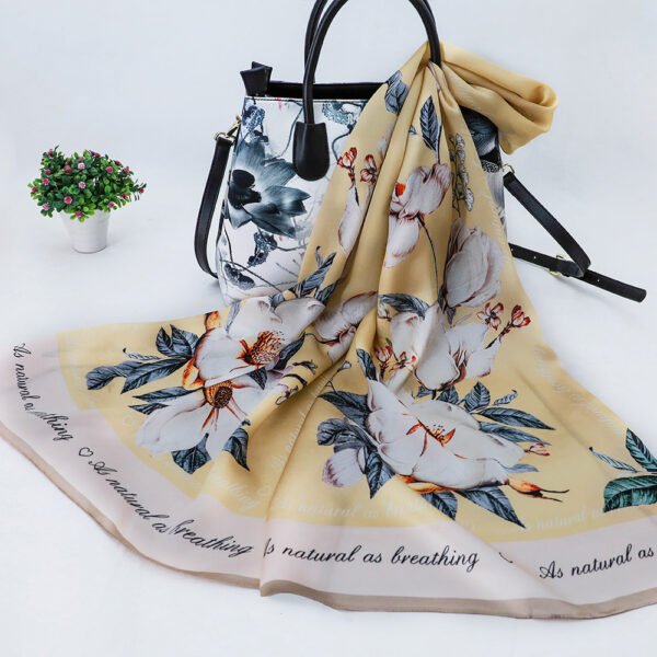 Custom Long Fashion Silk Scarf - 图片 3