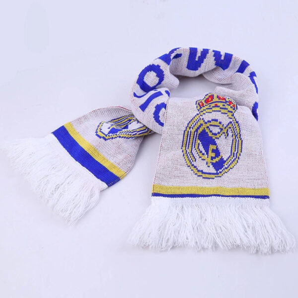 Custom Knitted Woven Sports Scarf with Tassel - 图片 3