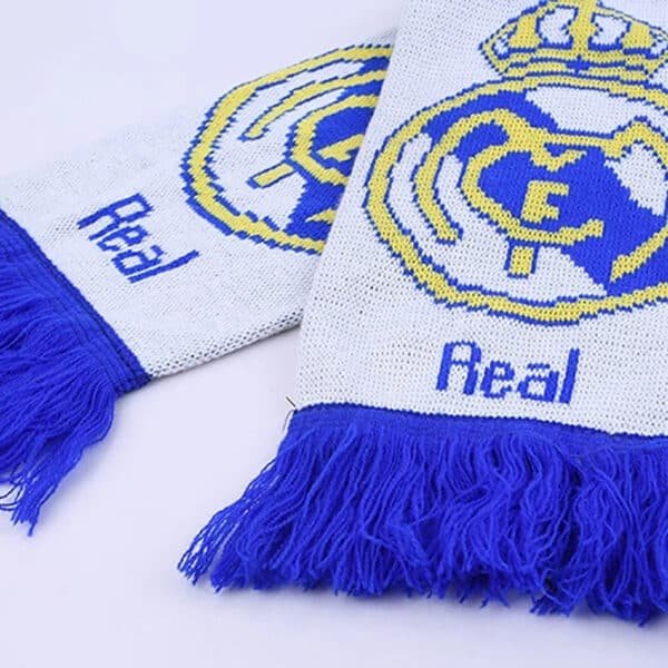 Knitted Woven Sports Scarf with Tassel - 图片 3
