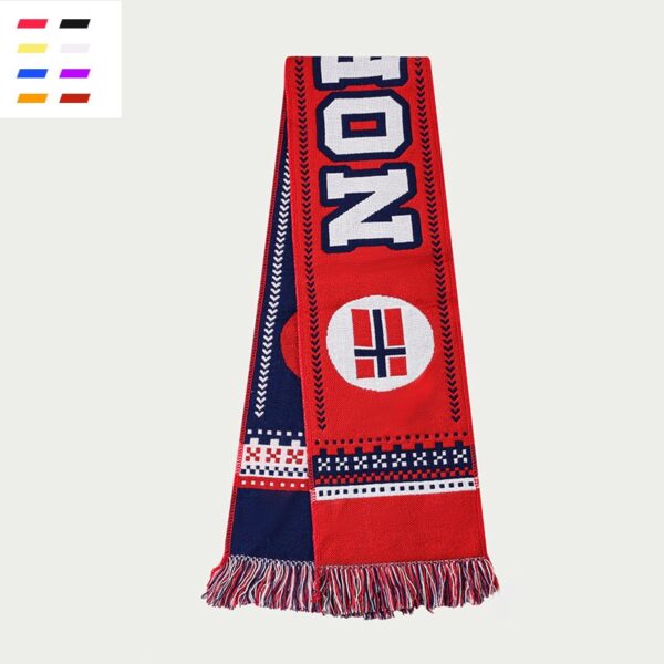 Jacquard Woven Football Scarf - 图片 3