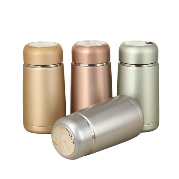 12oz Portable Metallic Stainless Steel Vacuum Bottle - 图片 3