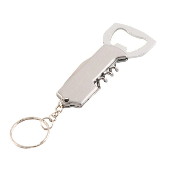 Multifunctional Stainless Steel Bottle Opener with Keychain - 图片 3