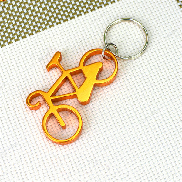 Bicycle Shaped Bottle Opener with Keyring - 图片 3