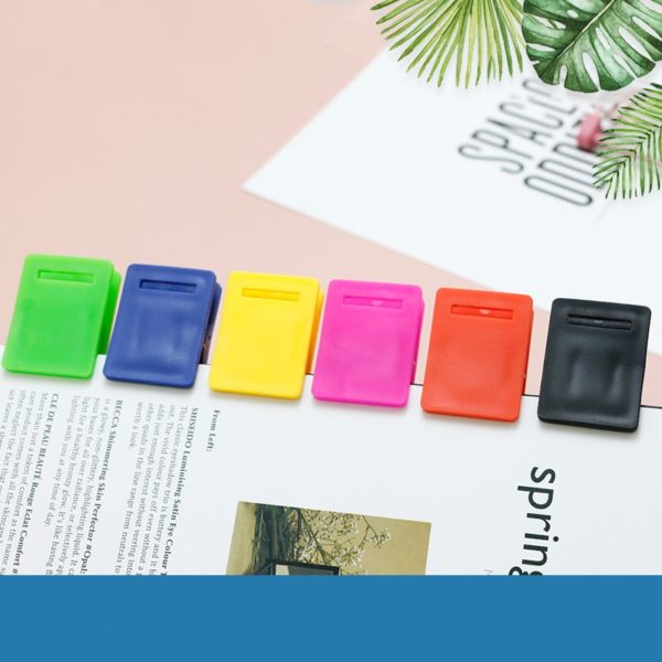 Creative Colorful Square Plastic Clip - 图片 3