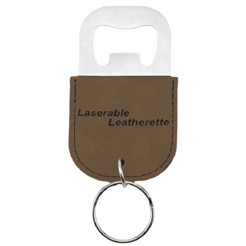 Leather Bottle Opener Keychain - 图片 3