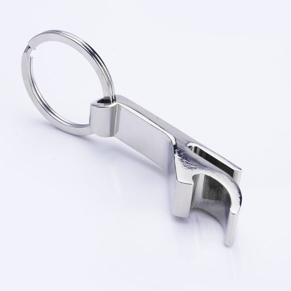 Zinc Alloy F-Shaped Bottle Opener Keychain - 图片 3