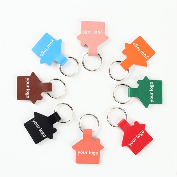 PU Leather New House Keychain - Image 3