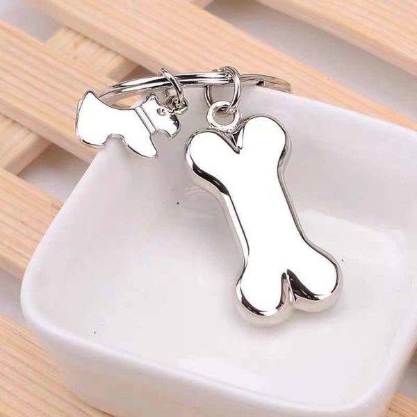 Dogs Love Bones Creative Keychain - 图片 3