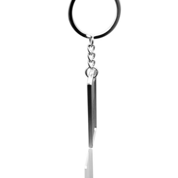 Rectangular License Plate Keychain Laser Logo - Image 3