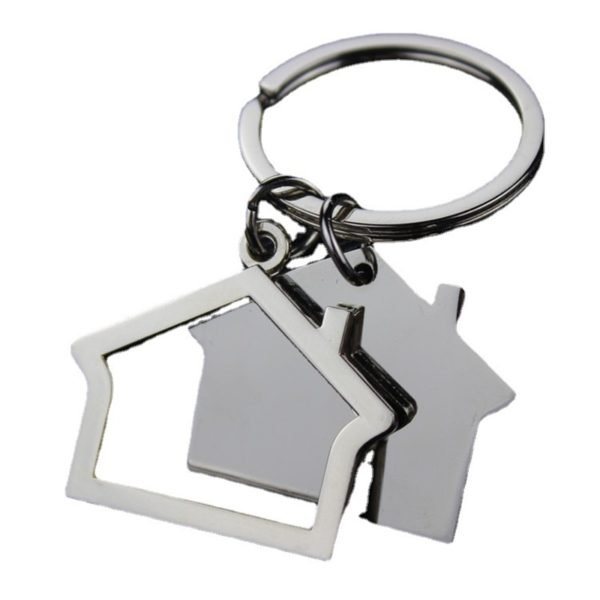House Keychain Double-sided Laser Engraving - Image 3