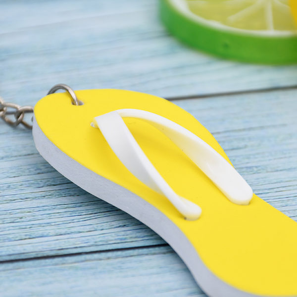 Flip Flop Shaped EVA Floating Keychain - 图片 3