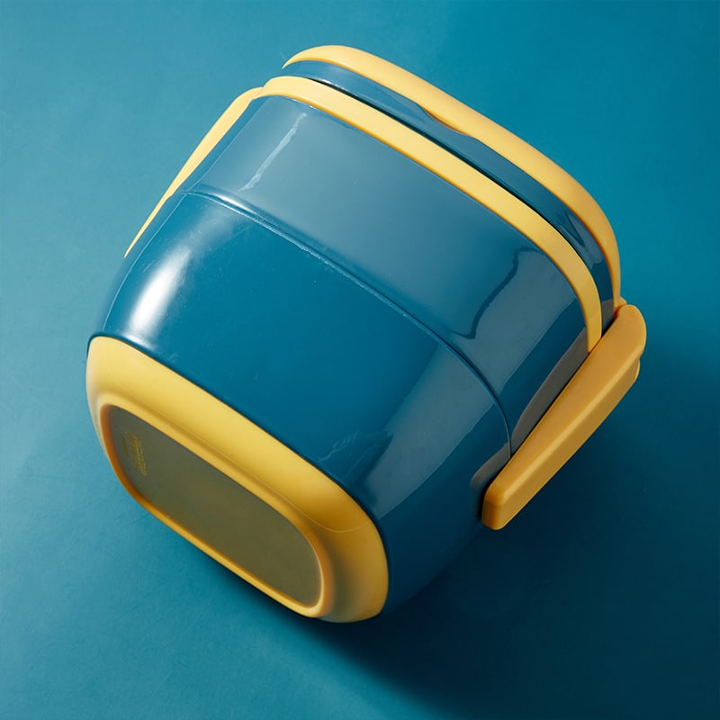 Portable Double Layer Lunch Box with Handle - 图片 3