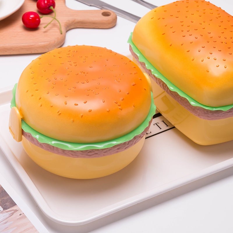 Creative Cute Burger Student Lunch Box - Image 3