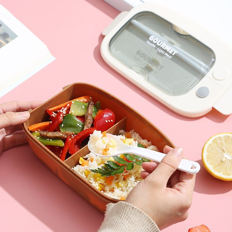 Simple Compartment Micorwaveable Lunch Box - Image 3