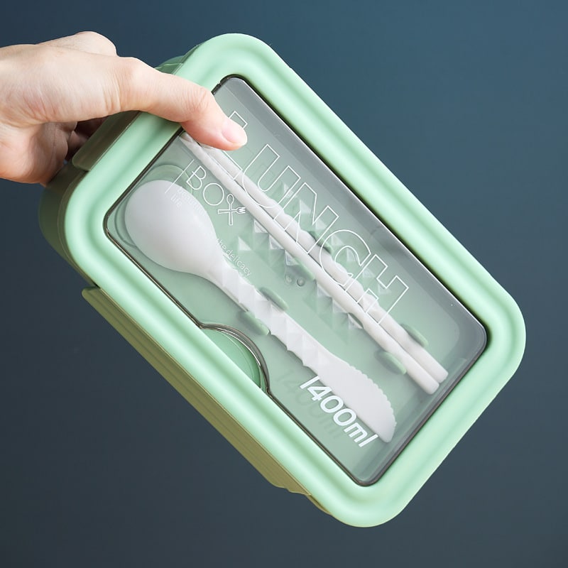 Microwaveable Plastic Lunch Box - 图片 3