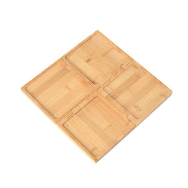 4 In 1 Square Bamboo Tray Set - 图片 3