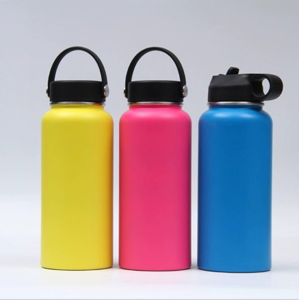 Plastic Spray Stainless Steel Insulated Water Bottle - 图片 3