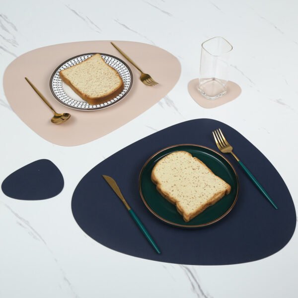 Customized PU Teardrop-shaped Insulated Placemat - 图片 3