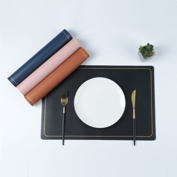 Waterproof PU Leather Insulated Placemat - 图片 3