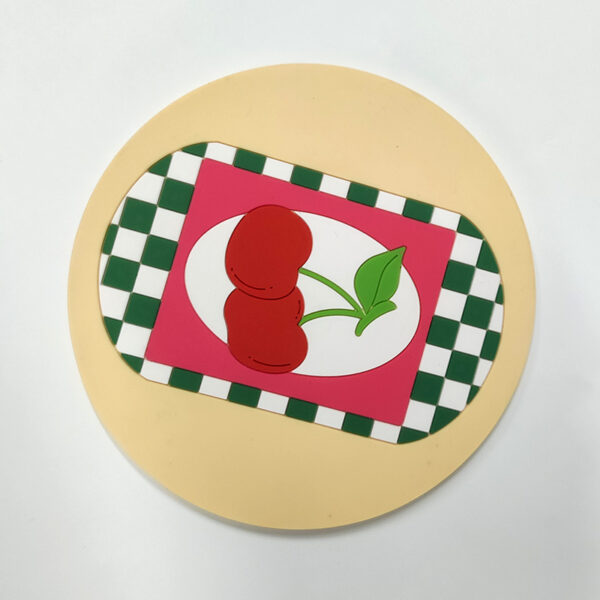 Customized PVC Soft Rubber Round Insulated Coaster - 图片 3