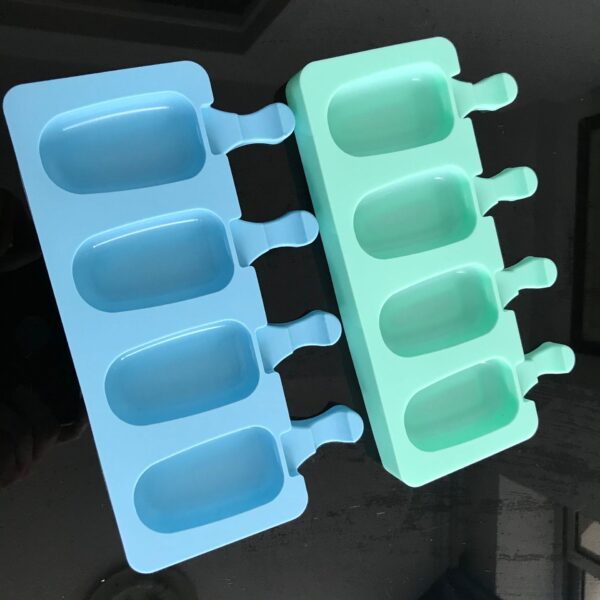 Four-Cavity Silicone Oval Popsicle Mold - 图片 3