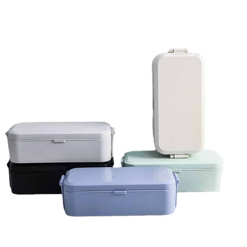 LOGO Customized Single Layer Plastic Lunch Box - 图片 3