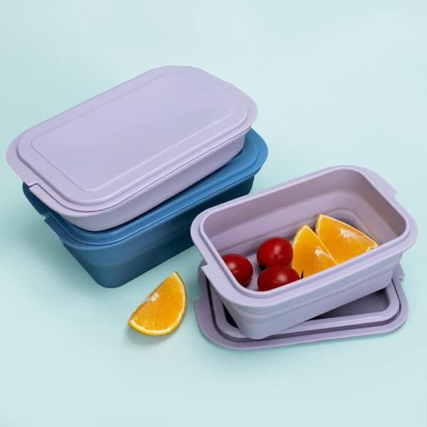 Food Grade Foldable Silicone Lunch Box - 图片 3