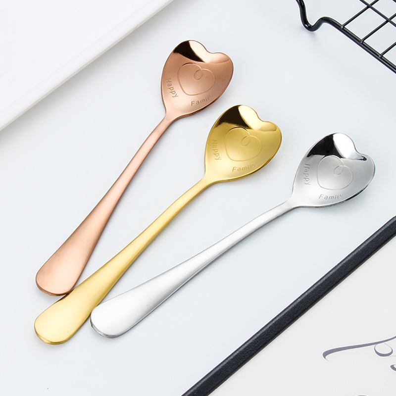 Heart-shaped Stainless Steel Coffee Spoon - Image 3