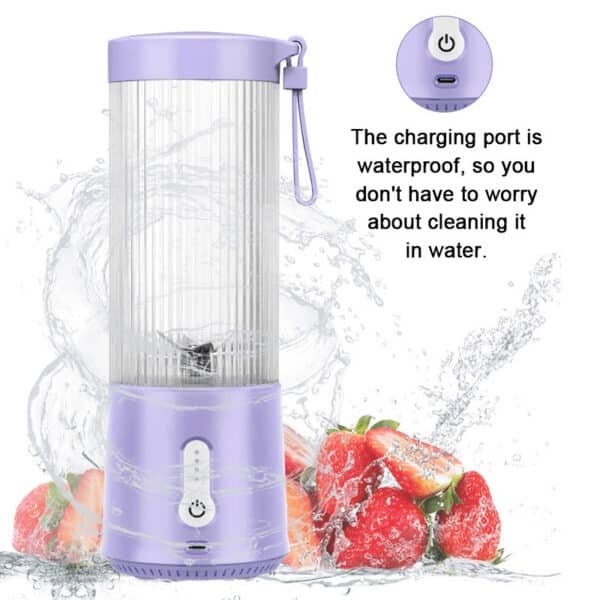 Portable Blender Mini Juicer With 6 Powerful Blades - Image 3