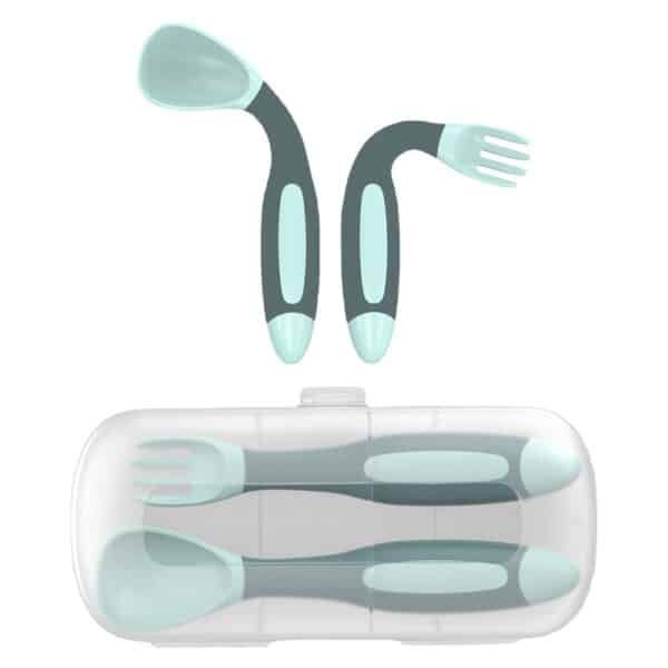Multi Angle Bend Baby Fork & Spoon Set - Image 3