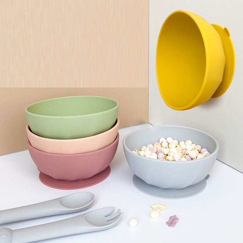 Food Grade Drop-proof Large Suction Cup Bowl - 图片 3