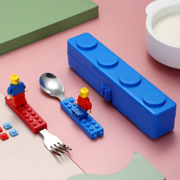 Elemental Building Blocks Lunch Box with Cutlery - 图片 3