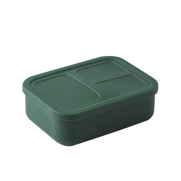 Silicone 3-compartment Simple Lunchbox - 图片 3