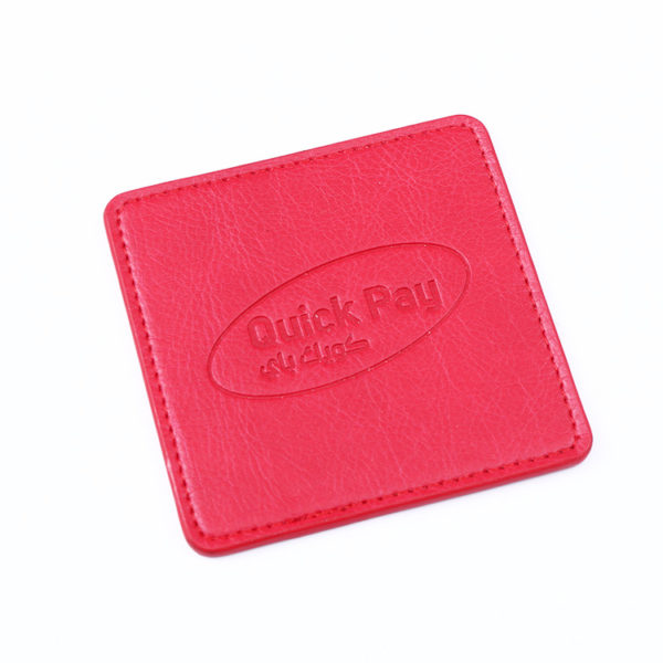 PU Leather Insulated Square Coaster - 图片 3
