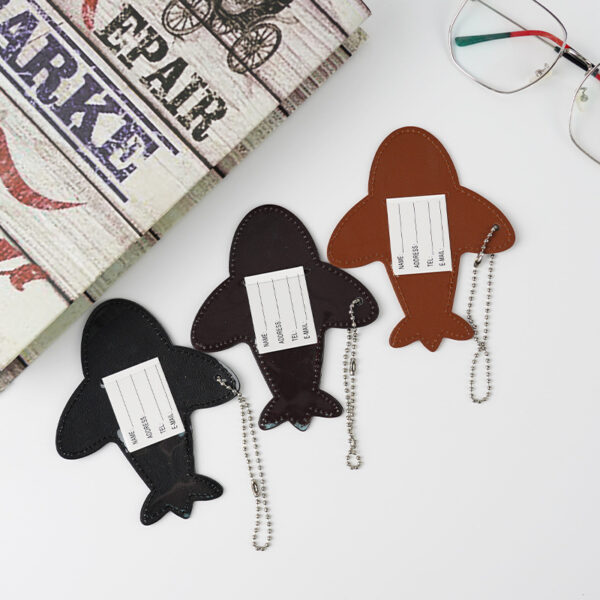 Portable PVC Plane-shaped Luggage Tag - 图片 3