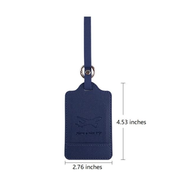Leather Bag Tag With Foil Stamping Logo - Image 3