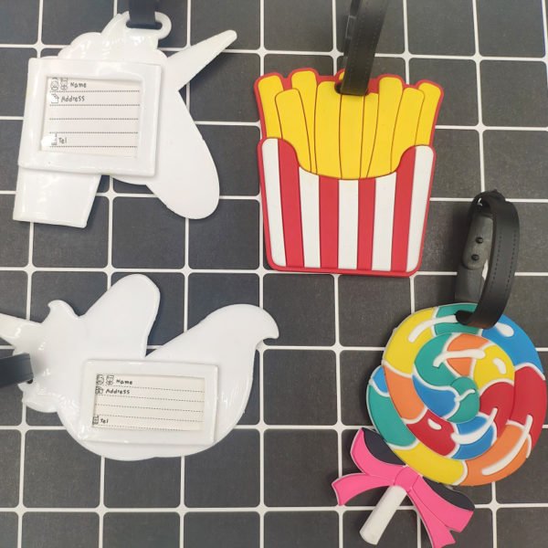 Soft PVC Custom Travel Suitecase Label Luggage Tag Card Holder - Image 3